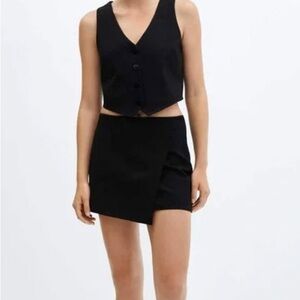 Mango Black Mini Skirt